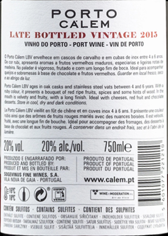 Calem Late Bottled Vintage Porto 0,75L